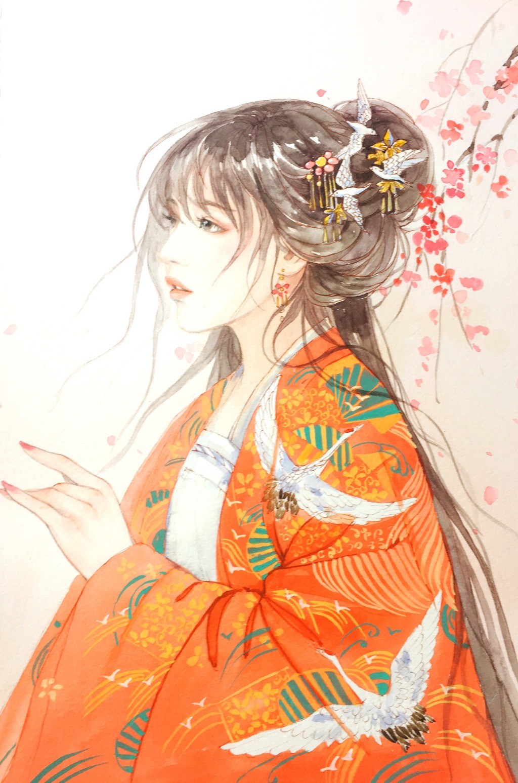 教你畫好古風女子，超詳細古風女子上色步驟圖