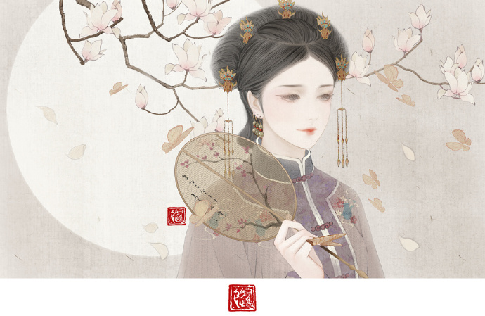 手繪版延禧攻略古風(fēng)圖集，超美高清手繪古風(fēng)圖