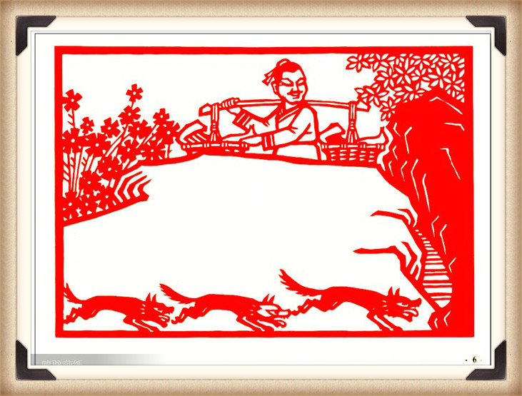 斗狼記剪紙藝術(shù)，高清剪紙連環(huán)畫圖集（54張）