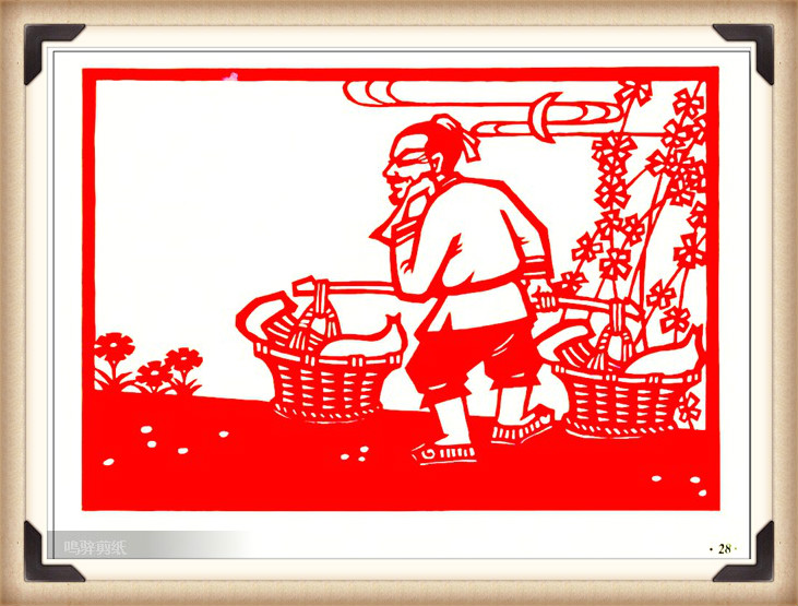 斗狼記剪紙藝術(shù)，高清剪紙連環(huán)畫圖集（54張）