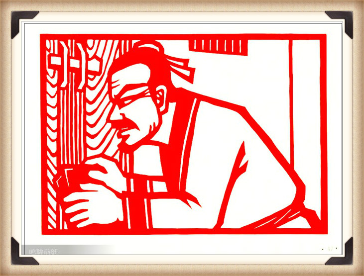 斗狼記剪紙藝術(shù)，高清剪紙連環(huán)畫圖集（54張）