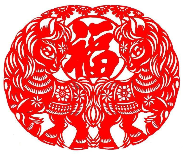 活潑可愛的小馬駒剪紙圖集(25張)，孫立峰作品