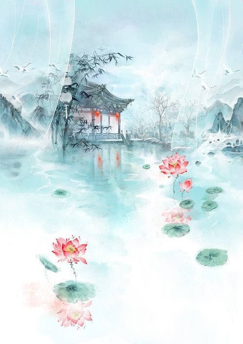 超唯美水墨古風圖片，適合夏天的古風壁紙圖集