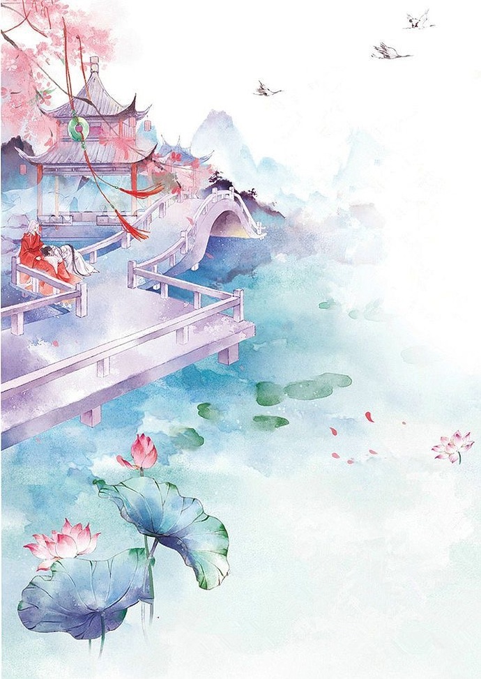 超唯美水墨古風圖片，適合夏天的古風壁紙圖集