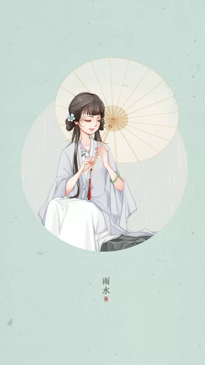 二十四節(jié)氣美人圖，唯美古風(fēng)手機(jī)壁紙圖集
