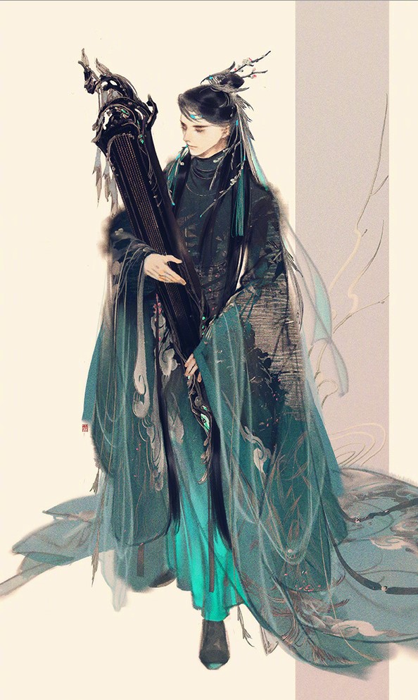 手繪劍三游戲人物成男圖片，超帥美男古風(fēng)圖集