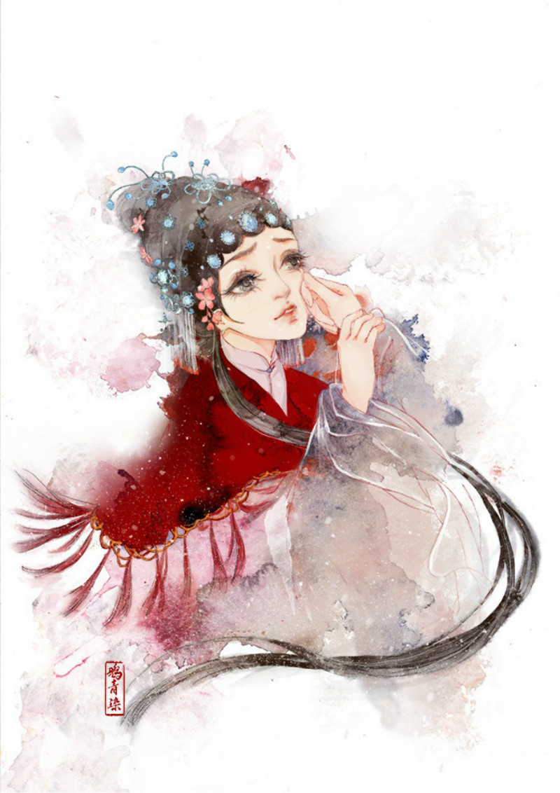 迷人的古風圖片女子，超美古風女子圖集(47張)