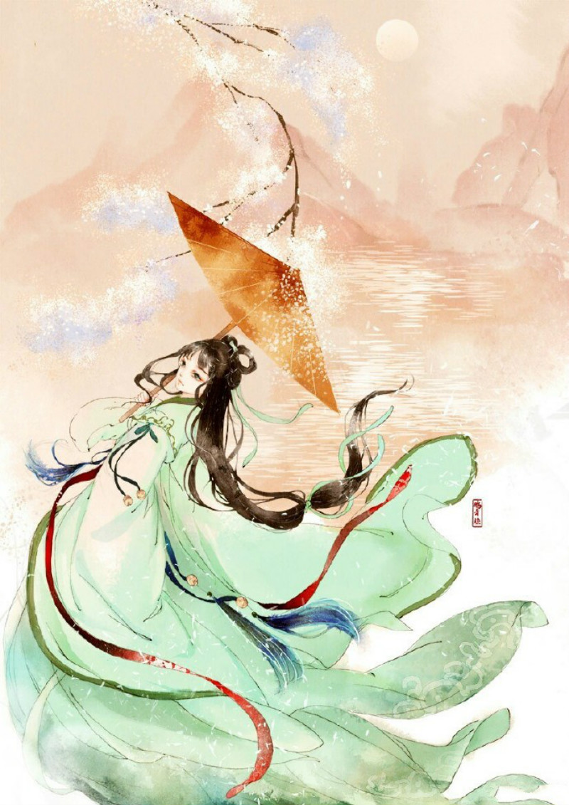 迷人的古風圖片女子，超美古風女子圖集(47張)