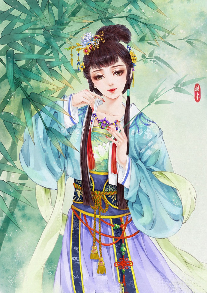 超美古風(fēng)女子圖集(38張)，高清古風(fēng)圖片欣賞