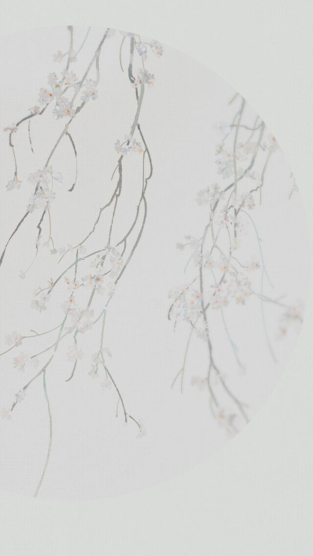 古韻意境之美手機(jī)壁紙，淡雅半圓畫(huà)面古風(fēng)圖片