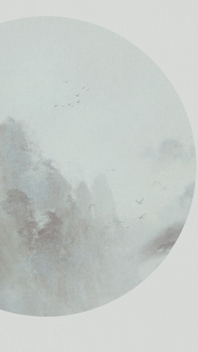 古韻意境之美手機(jī)壁紙，淡雅半圓畫(huà)面古風(fēng)圖片