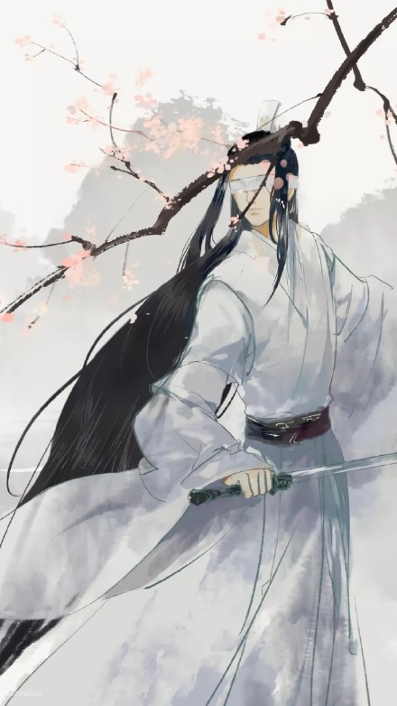 蒙眼古風美男子手機壁紙圖集，超帥的古風圖片