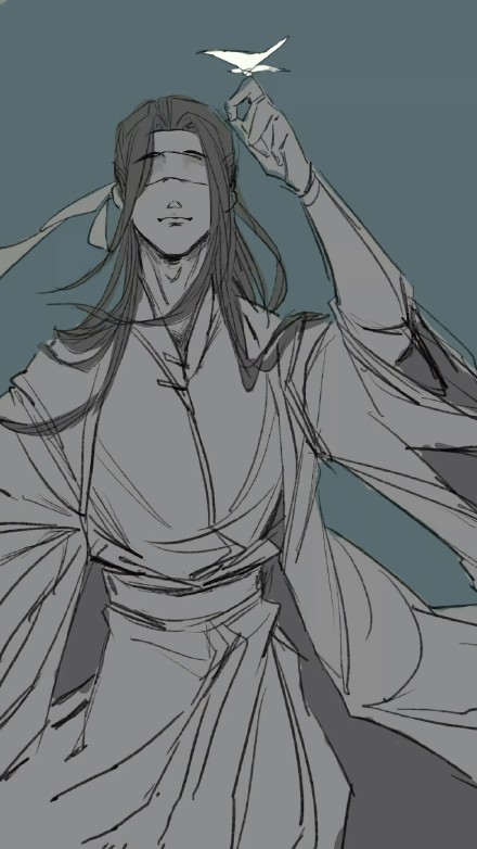 蒙眼古風美男子手機壁紙圖集，超帥的古風圖片