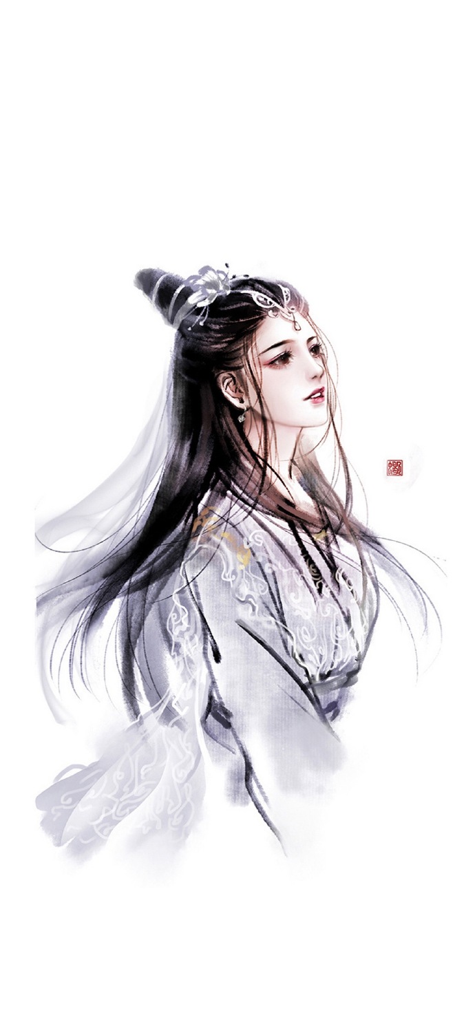 簡約古風(fēng)女子手機(jī)壁紙圖，唯美古風(fēng)女子圖片