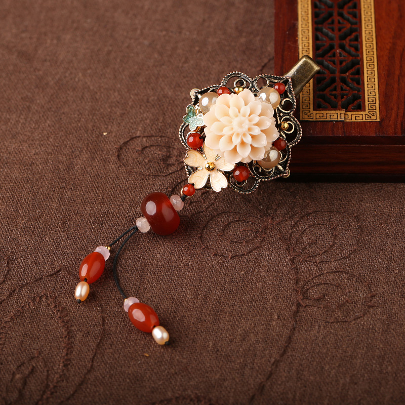 唯美精致古風頭飾，樹脂花開的美！