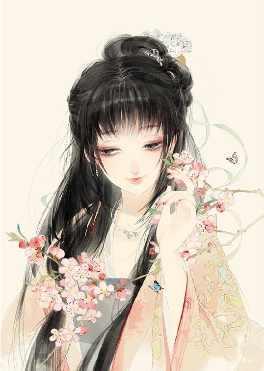 超可愛古風(fēng)女子圖集，唯美萌妹子古風(fēng)圖片