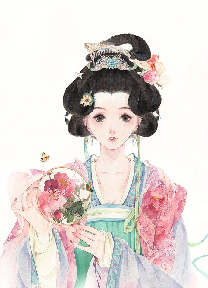 超可愛古風(fēng)女子圖集，唯美萌妹子古風(fēng)圖片