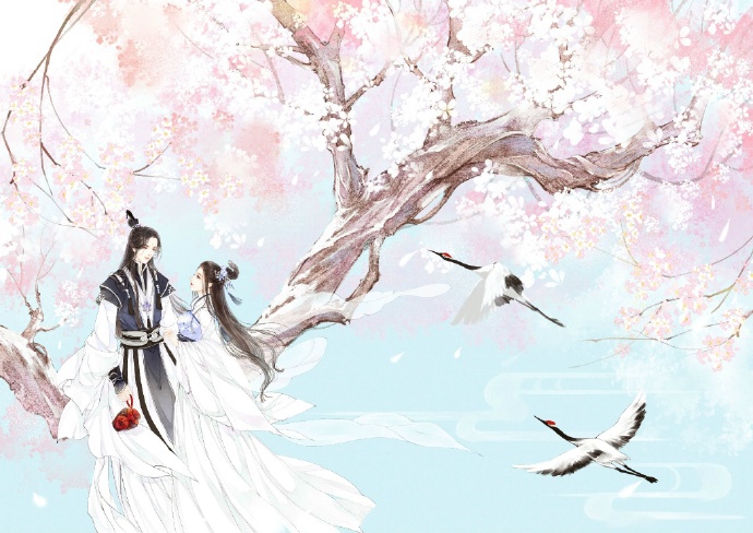 超甜的古風(fēng)情侶圖集，清新唯美古風(fēng)圖片（19張）