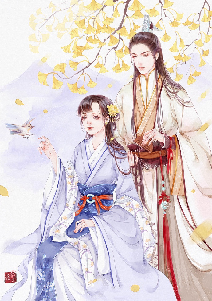 超甜的古風(fēng)情侶圖集，清新唯美古風(fēng)圖片（19張）