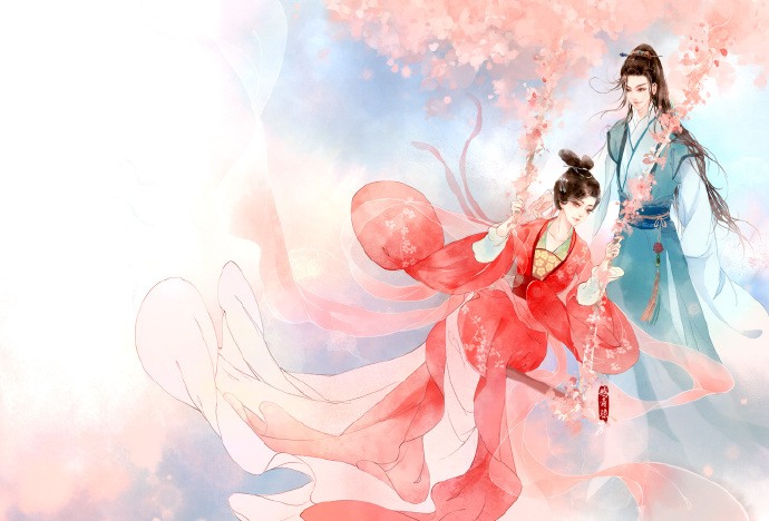 高清古風(fēng)情侶圖集(52張)，超恩愛(ài)甜蜜的古風(fēng)圖片