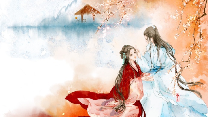 高清古風(fēng)情侶圖集(52張)，超恩愛(ài)甜蜜的古風(fēng)圖片