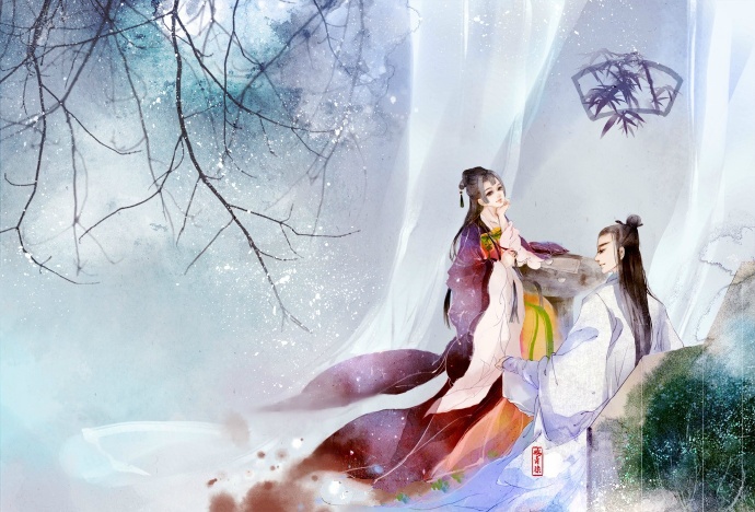 高清古風(fēng)情侶圖集(52張)，超恩愛(ài)甜蜜的古風(fēng)圖片