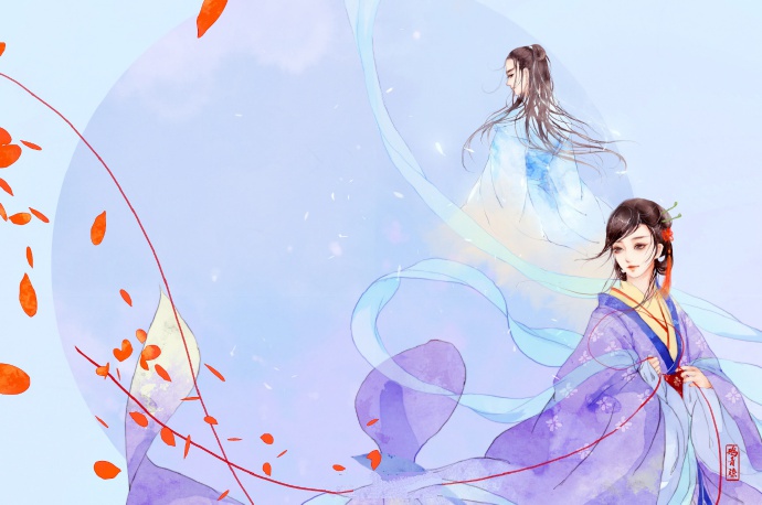 高清古風(fēng)情侶圖集(52張)，超恩愛(ài)甜蜜的古風(fēng)圖片