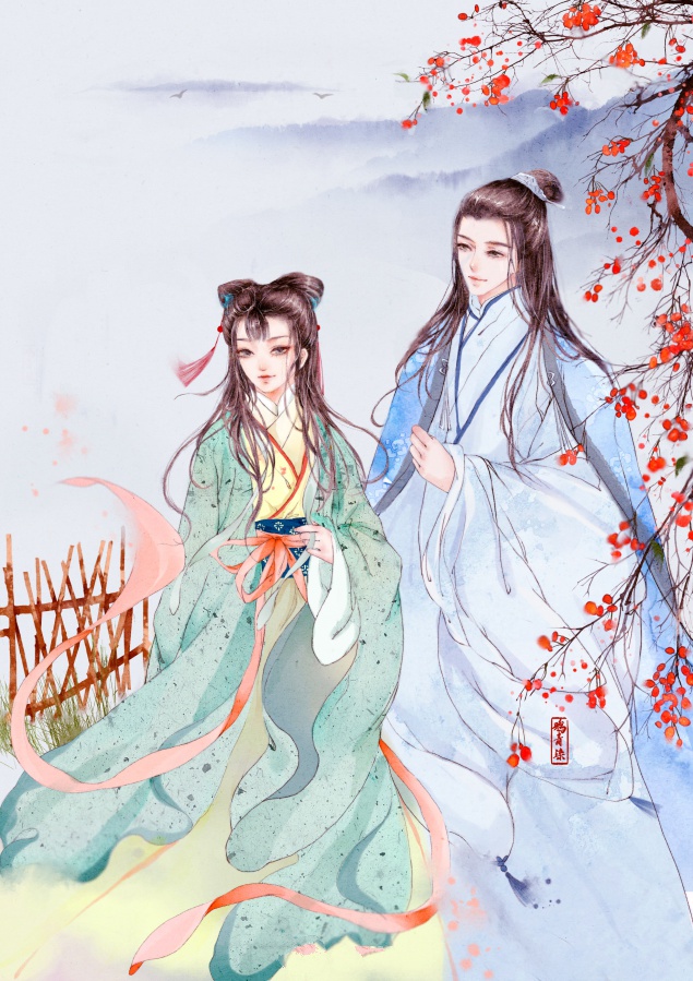 高清古風(fēng)情侶圖集(52張)，超恩愛(ài)甜蜜的古風(fēng)圖片