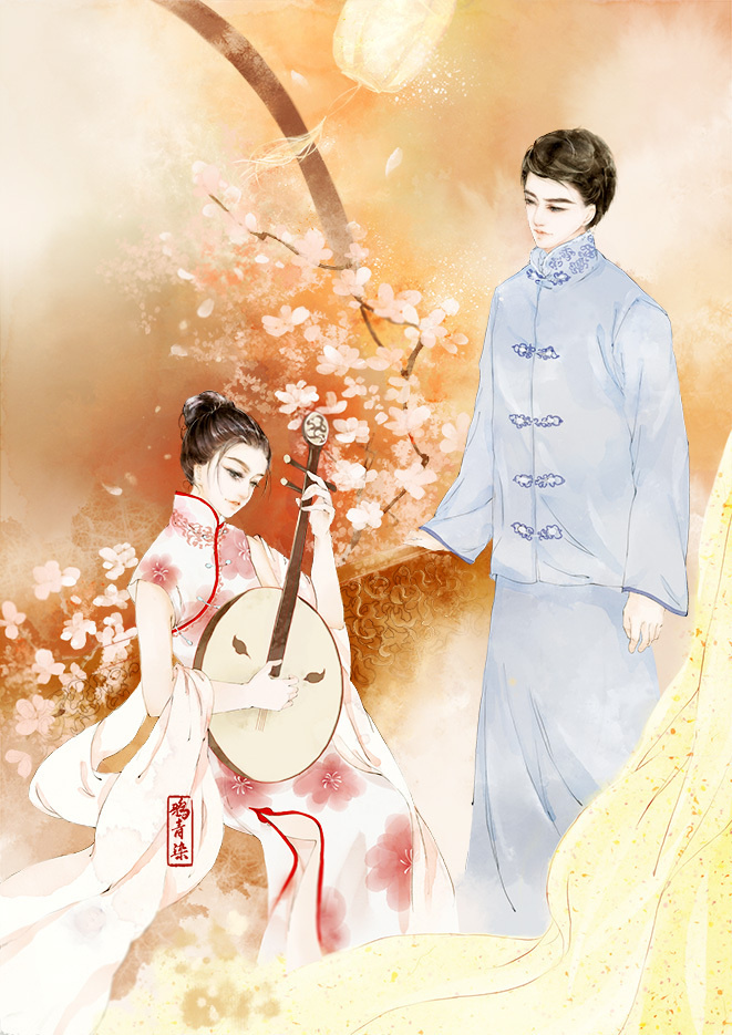 高清古風(fēng)情侶圖集(52張)，超恩愛(ài)甜蜜的古風(fēng)圖片