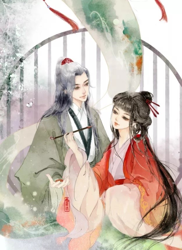 高清古風(fēng)情侶圖集(52張)，超恩愛(ài)甜蜜的古風(fēng)圖片