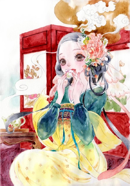 可愛(ài)古風(fēng)女子圖集，超萌的古風(fēng)圖片