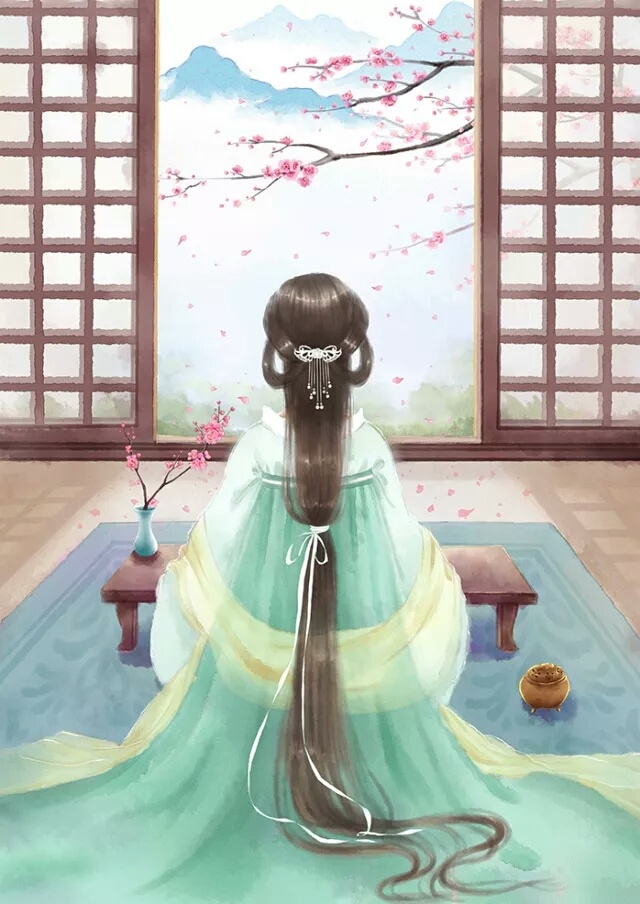 古風(fēng)女子背影圖集，一襲優(yōu)雅背影美呆眾人