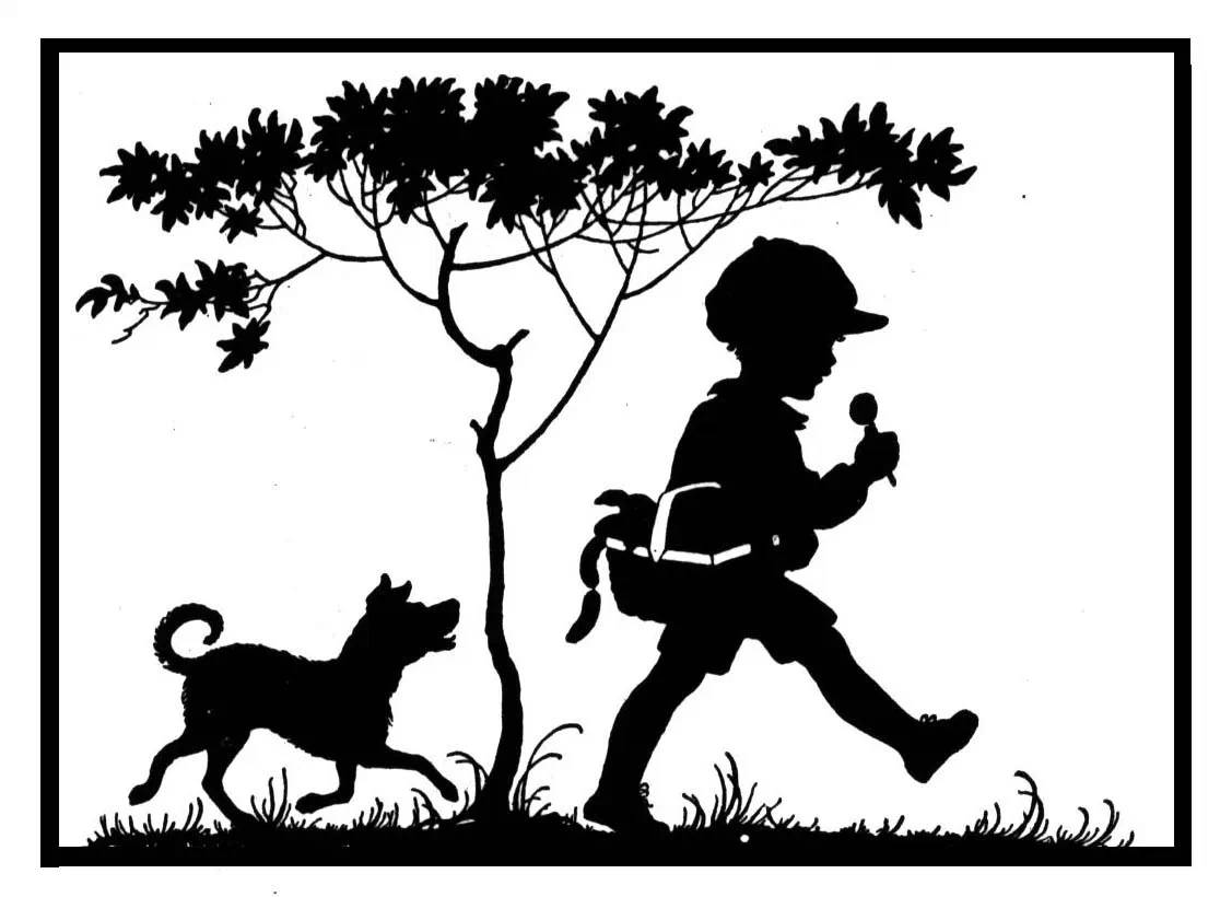 黑白童趣剪紙(26張)，西方剪影作品欣賞