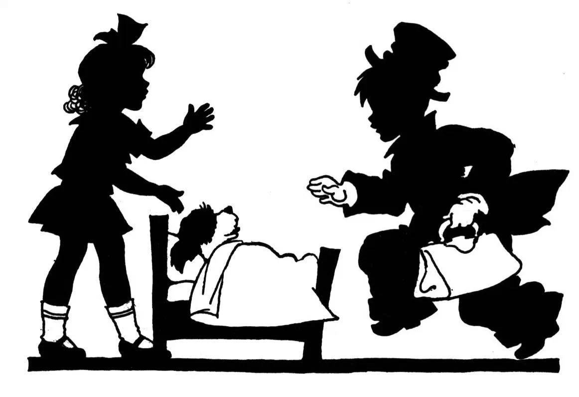 黑白童趣剪紙(26張)，西方剪影作品欣賞