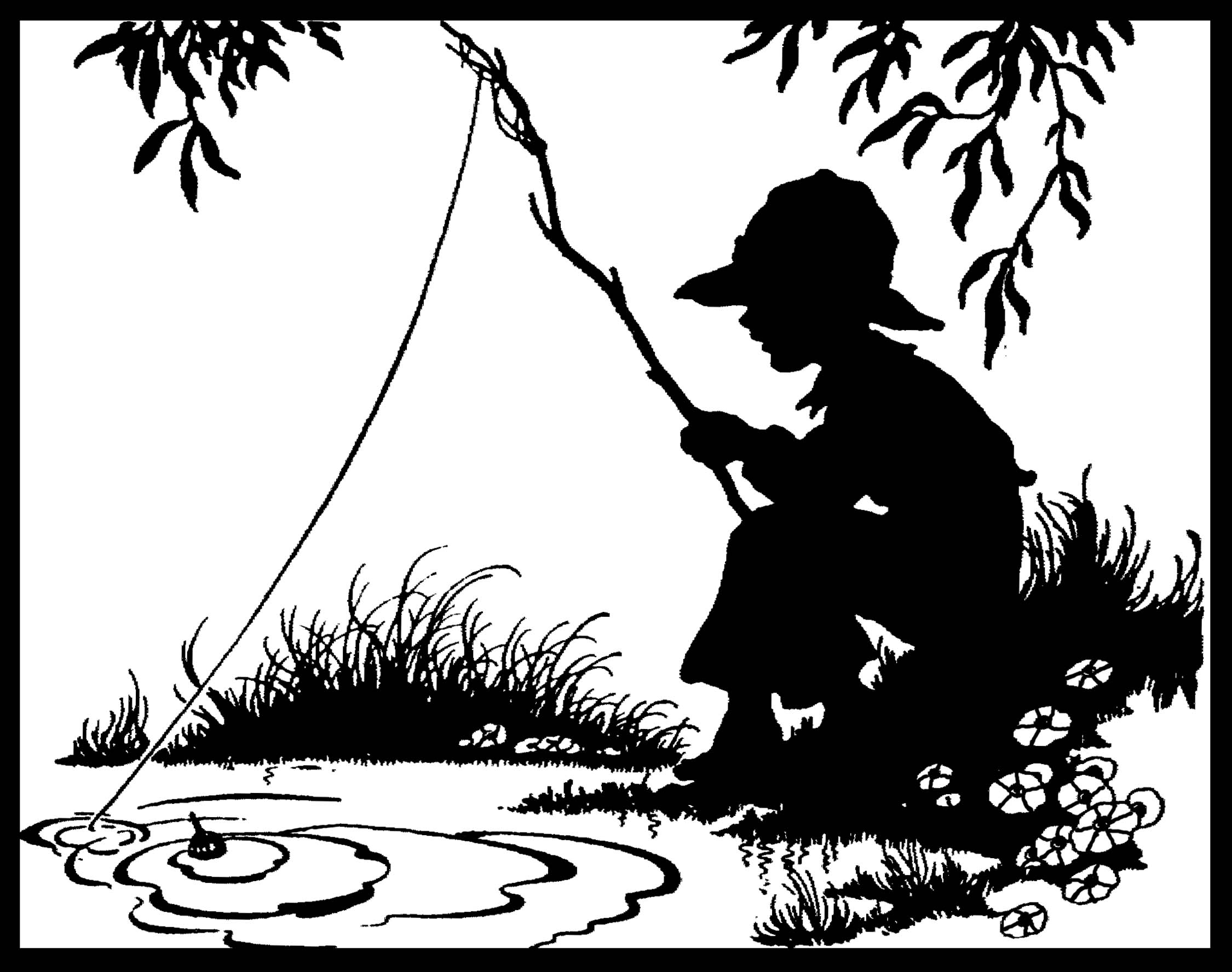 黑白童趣剪紙(26張)，西方剪影作品欣賞