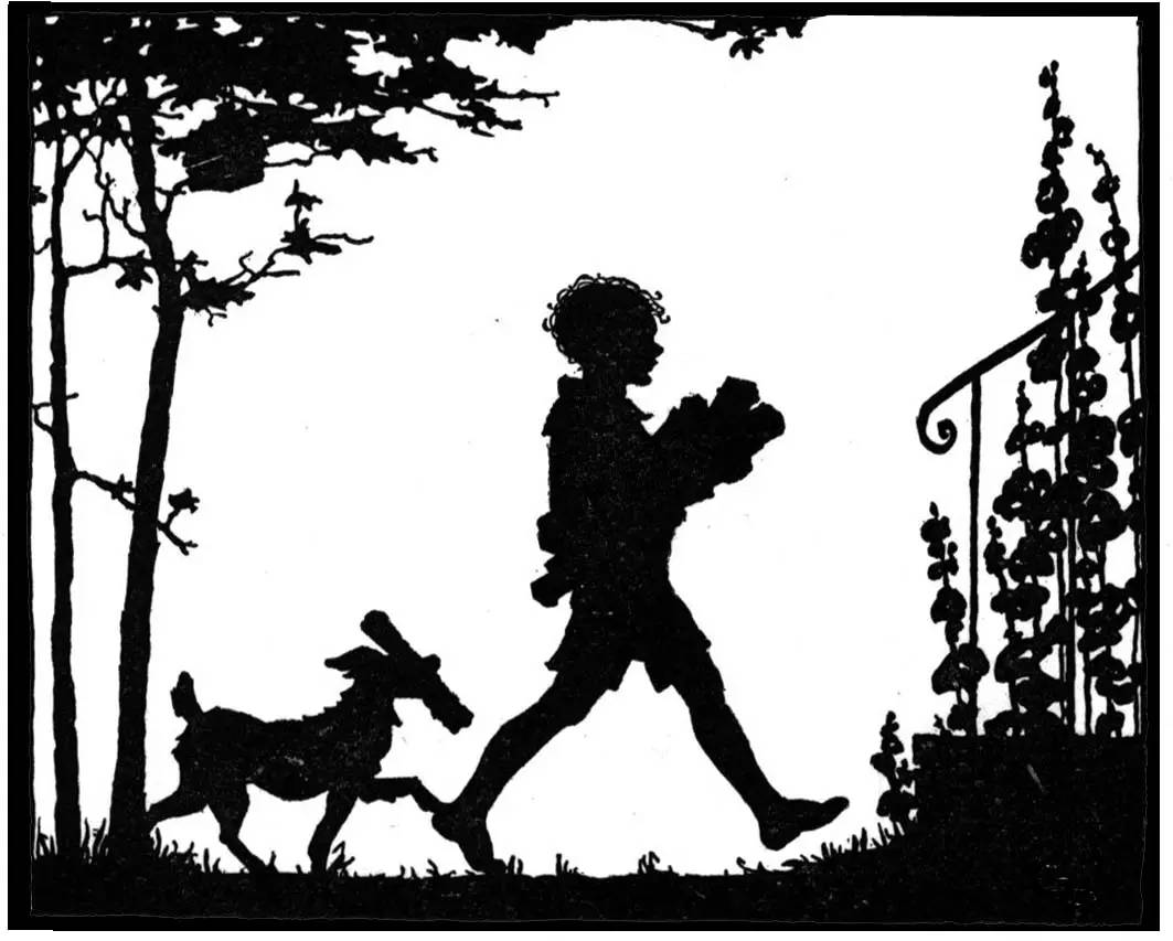 黑白童趣剪紙(26張)，西方剪影作品欣賞