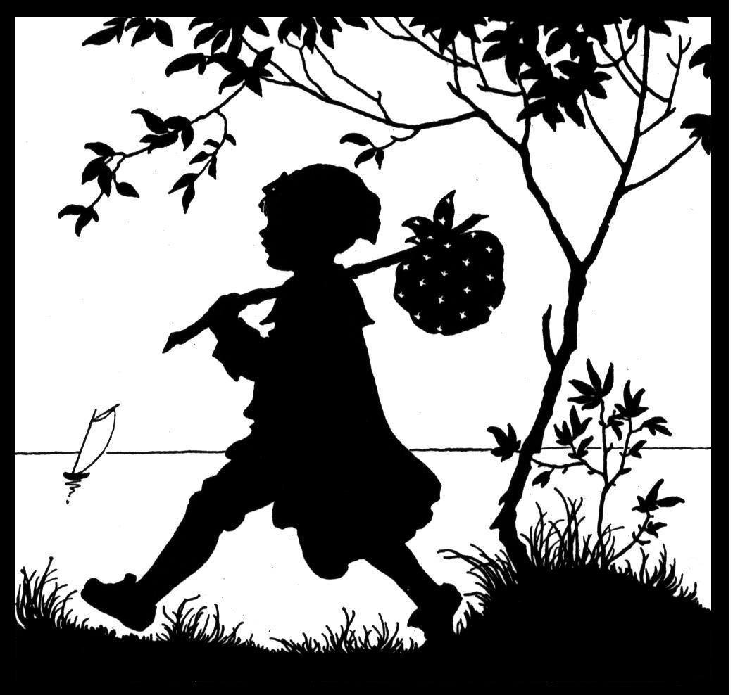 黑白童趣剪紙(26張)，西方剪影作品欣賞
