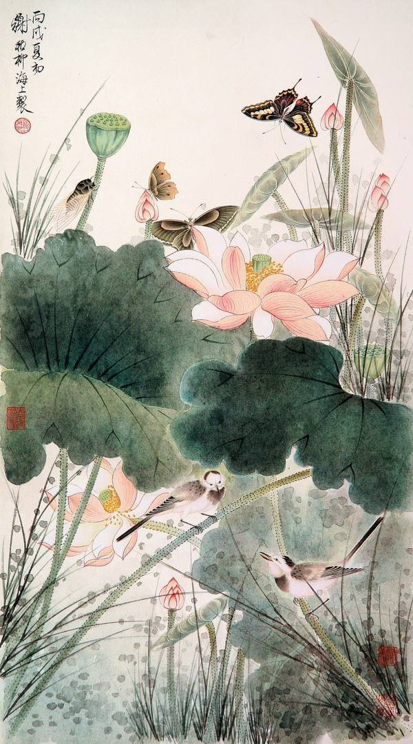 超美國畫圖集欣賞(52張)，高清國畫圖片賞析