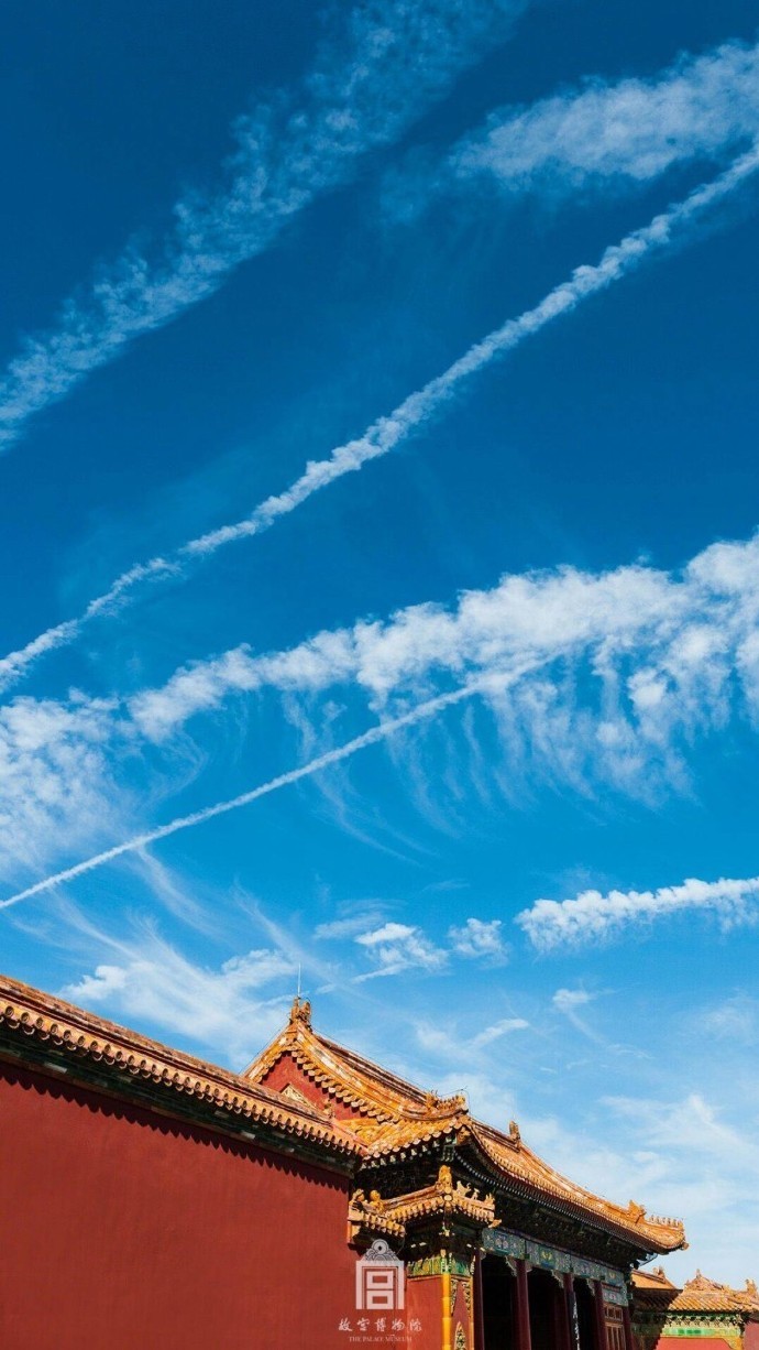 超美故宮古建筑圖片，紫禁之巔白云無盡