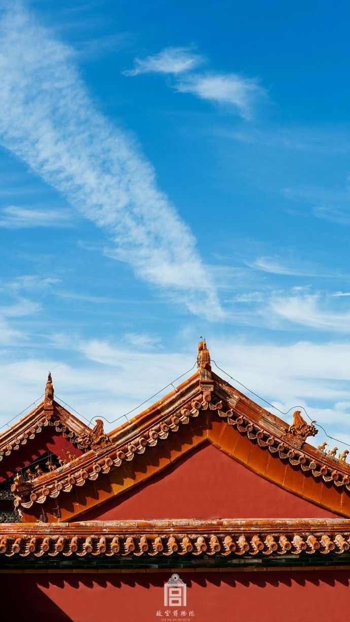 超美故宮古建筑圖片，紫禁之巔白云無盡