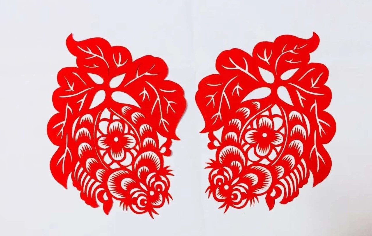 信手剪花花燦爛(20張)，張彬老師剪紙作品