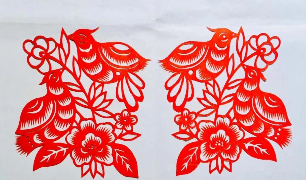 信手剪花花燦爛(20張)，張彬老師剪紙作品