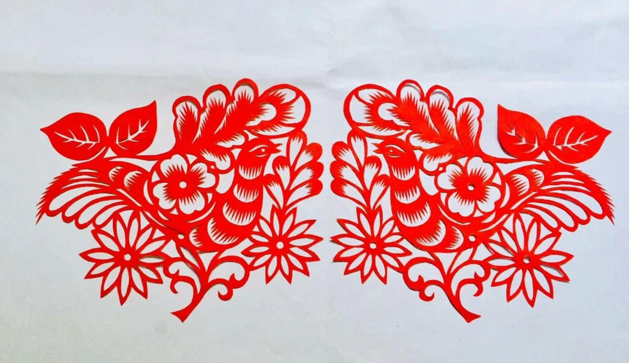 信手剪花花燦爛(20張)，張彬老師剪紙作品