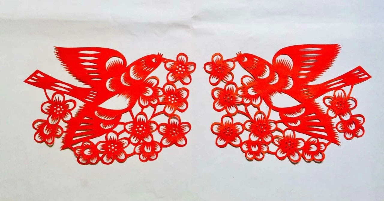 信手剪花花燦爛(20張)，張彬老師剪紙作品