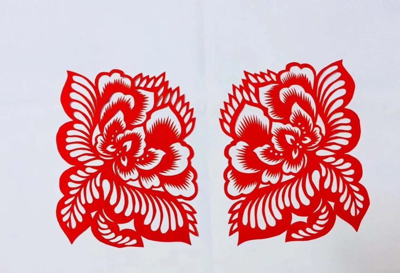 信手剪花花燦爛(20張)，張彬老師剪紙作品