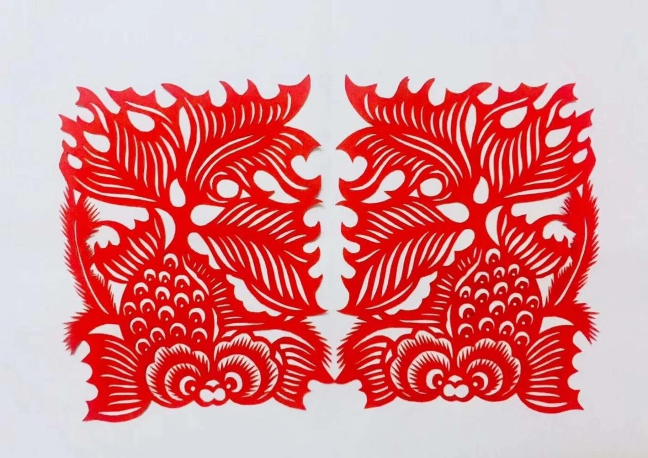 信手剪花花燦爛(20張)，張彬老師剪紙作品