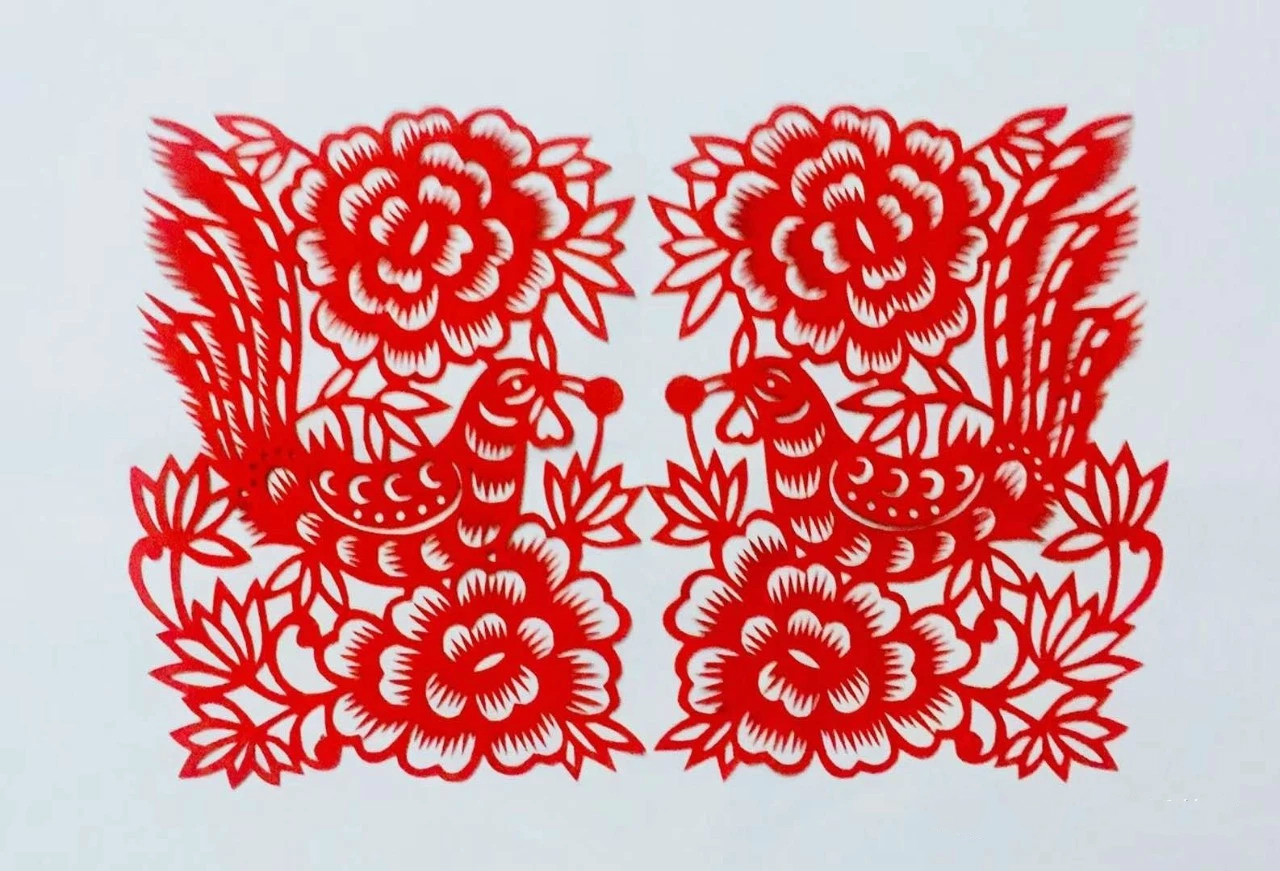 信手剪花花燦爛(20張)，張彬老師剪紙作品