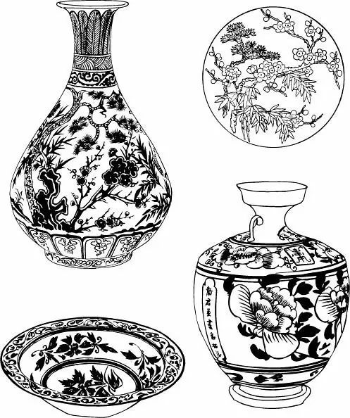 青花瓷素材圖案欣賞，中國傳統(tǒng)藝術(shù)就是這么美