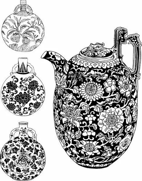 青花瓷素材圖案欣賞，中國傳統(tǒng)藝術(shù)就是這么美