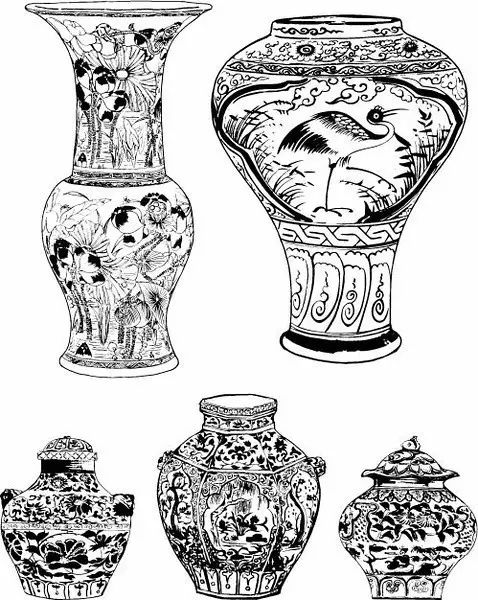 青花瓷素材圖案欣賞，中國傳統(tǒng)藝術(shù)就是這么美